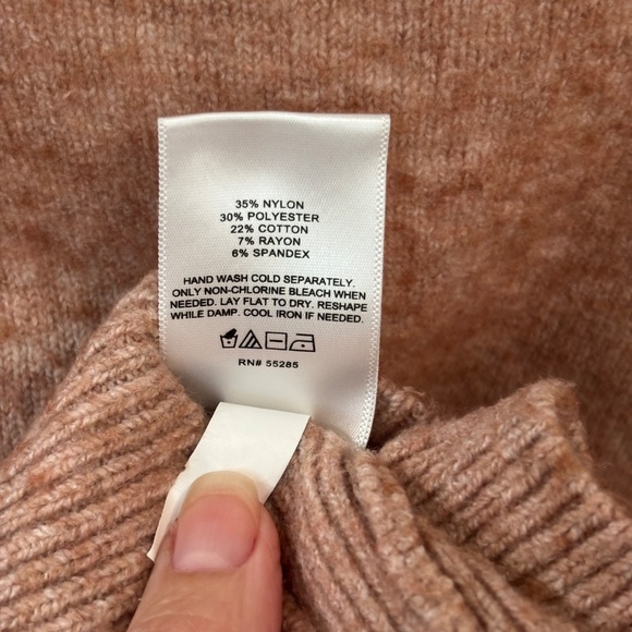 Express Cropped Cardigan - Blush/Heather Pink Size S - Picture 10 of 10